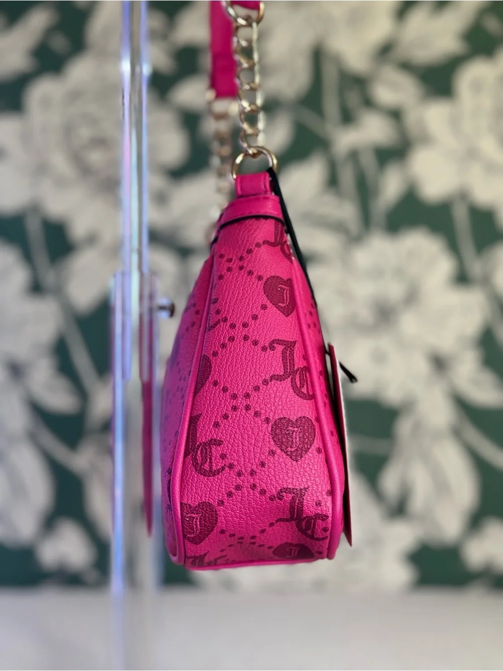 Juicy Couture Hot Pink Logo Mini Shoulder Bag NWT